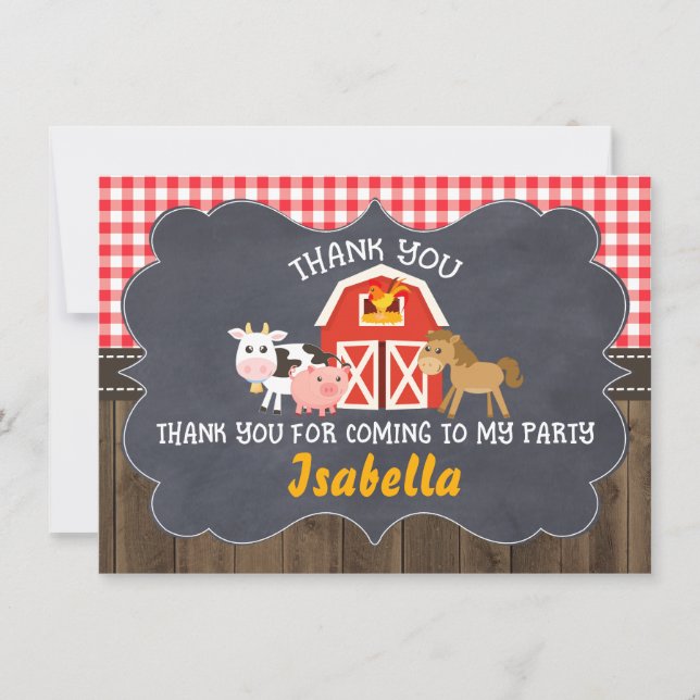 Cartões de agradecimentos do aniversário do quadro (Frente)