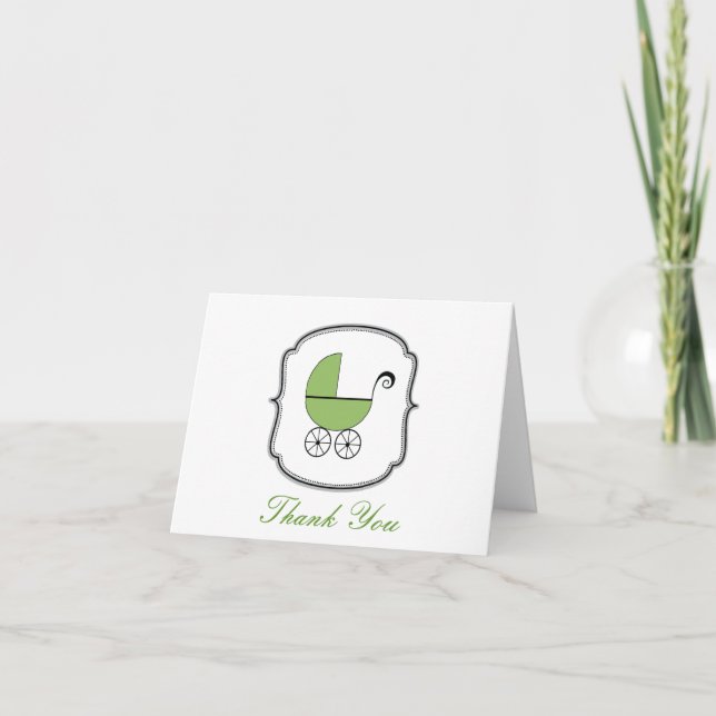 Cartões de agradecimentos do Baby Buggy (Frente)
