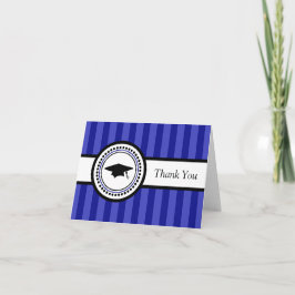 Cartões de agradecimentos do Boné de formatura de 