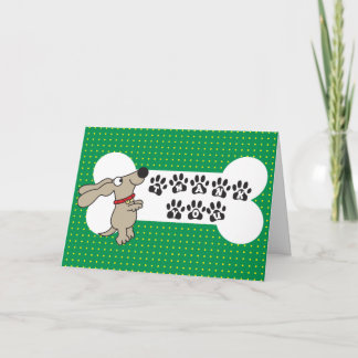 Cartões de agradecimentos do cão