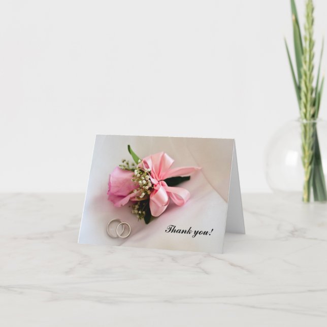 Cartões de agradecimentos do casamento (Frente)