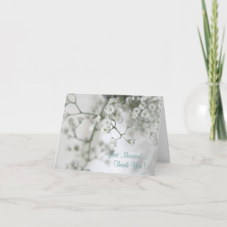 Cartões de agradecimentos do casamento da pureza