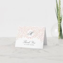 Cartões de agradecimentos do casamento do jardim
