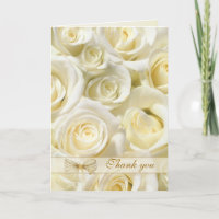 Cartões de agradecimentos do casamento - rosas do