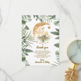 Cartões de agradecimentos do Chá de fraldas Baby L