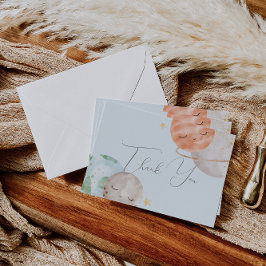 Cartões de agradecimentos do Chá de fraldas de Esp