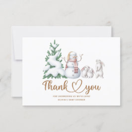 Cartões de agradecimentos do chá de fraldas de inv