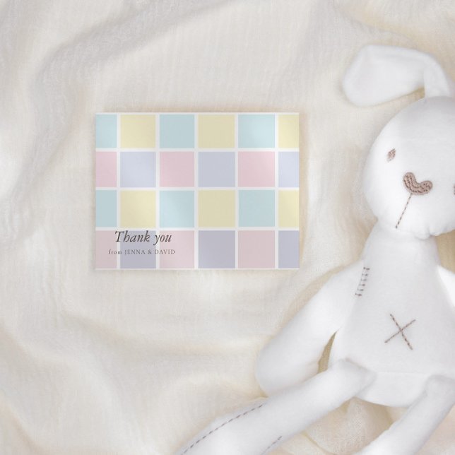 Cartões de agradecimentos do Chá de fraldas do blo (Criador carregado)