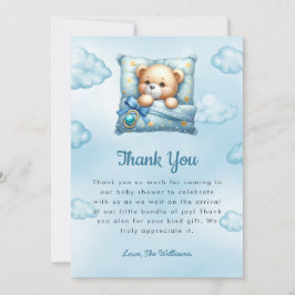 Cartões de agradecimentos do Chá de fraldas do Urs