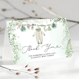 Cartões de agradecimentos do Chá de fraldas Eucaly