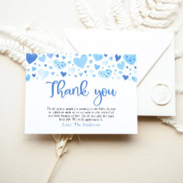 Cartões de agradecimentos do Chá de fraldas Namora