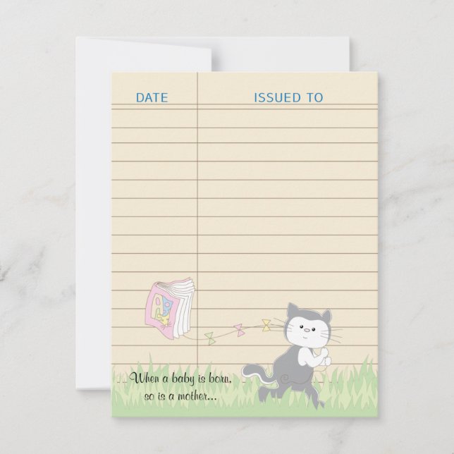 Cartões de agradecimentos do chá de fraldas, rosa/ (Frente)