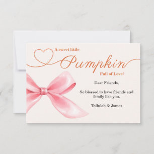 Cartões de agradecimentos do Chá de fraldas rosa  