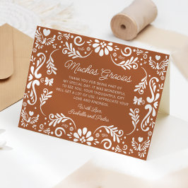 Cartões de agradecimentos do Chá de fraldas Terrac