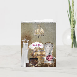 CARTÕES DE AGRADECIMENTOS DO CHIQUE PARA O CHÁ DE