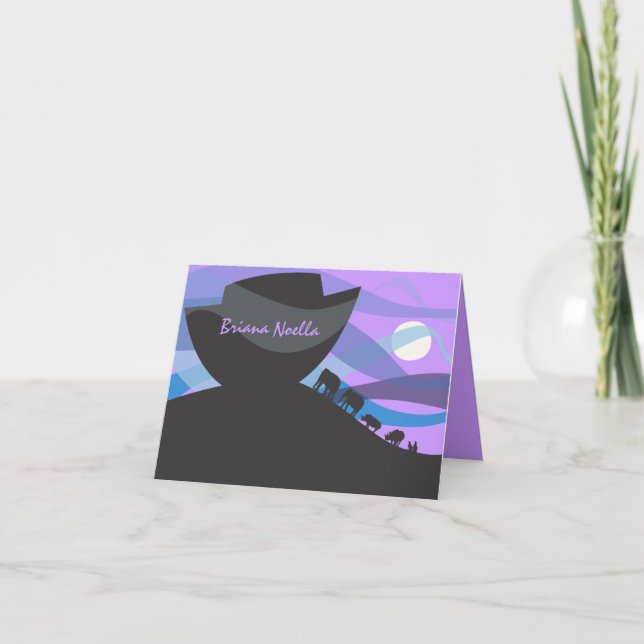 Cartões de agradecimentos do convite da arca de (Frente)