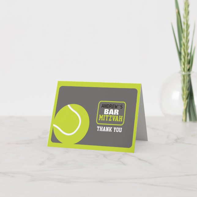 Cartões de agradecimentos do convite de Mitzvah do (Frente)