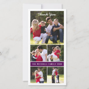 Cartões de agradecimentos do costume do cartão com