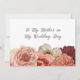 Cartões de agradecimentos do Dia de Casamento da M