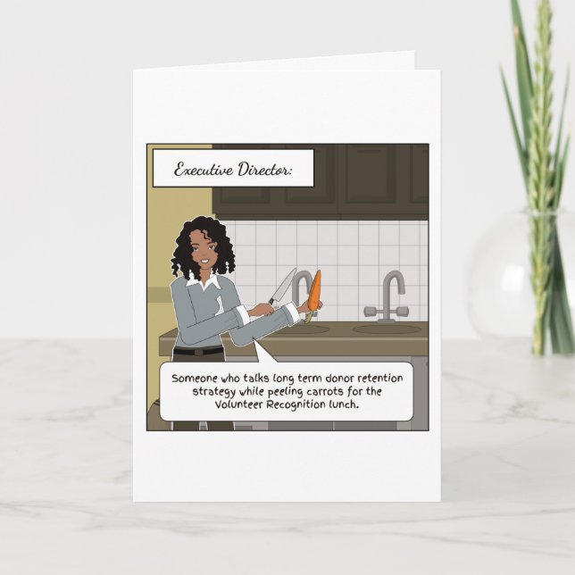 Cartões de agradecimentos do diretor executivo (Frente)