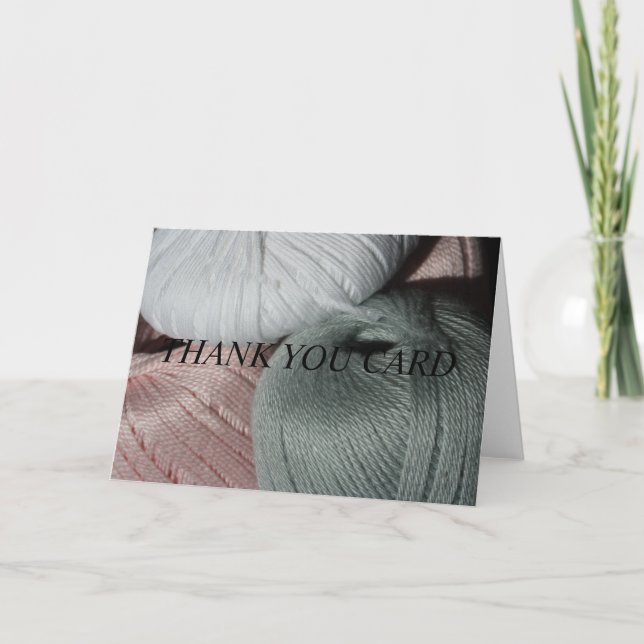 Cartões de agradecimentos do fio para confecção de (Frente)