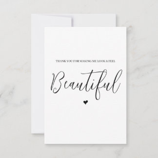 Cartões de agradecimentos do fornecedor de casamen