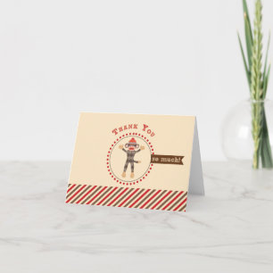 Cartões de agradecimentos do Macaco Sock