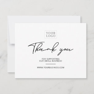 Cartões de agradecimentos do Pacote Comercial de 