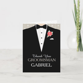 Cartões de agradecimentos do padrinho de casamento