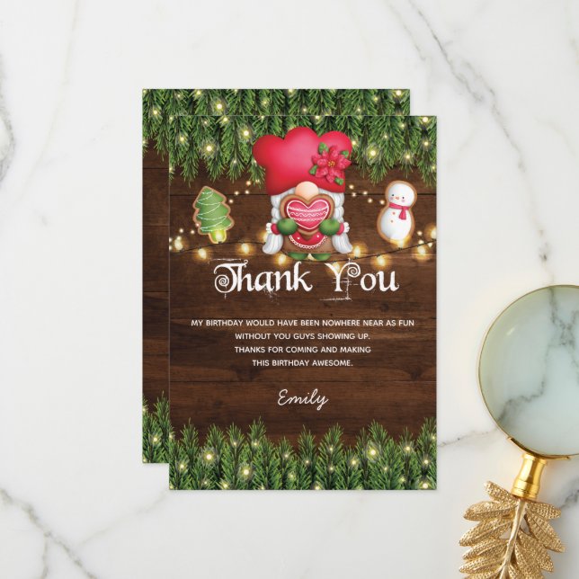 Cartões de agradecimentos do Partido Aniversário d (Frente/Verso In Situ)