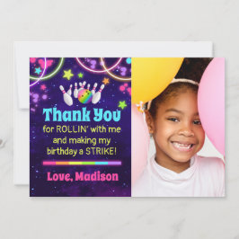 Cartões de agradecimentos do Partido boliche com F