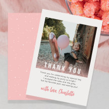 Cartões de agradecimentos do Partido das Crianças