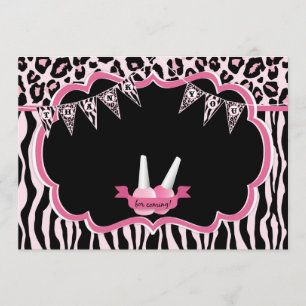 Cartões de agradecimentos do partido dos termas do