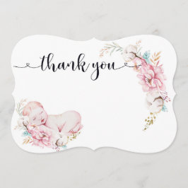 Cartões de agradecimentos do presente do bebê