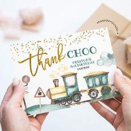 Cartões de agradecimentos do segundo aniversário d