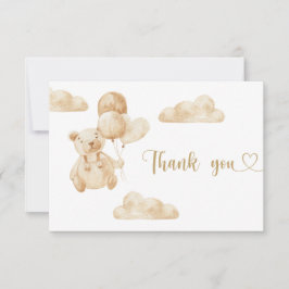 Cartões de agradecimentos do urso