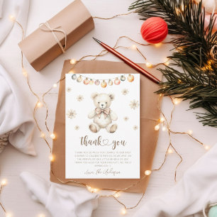 Cartões de agradecimentos do Urso de Aquarela Inve
