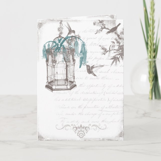 Cartões de agradecimentos do vintage (Frente)