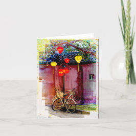 Cartões de agradecimentos dobrado