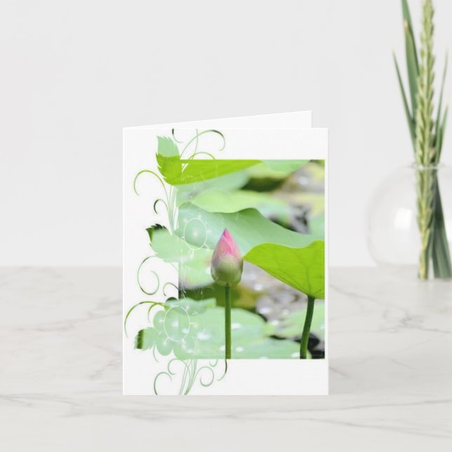 Cartões de agradecimentos dobrado (Frente)