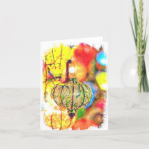 Cartões de agradecimentos dobrado