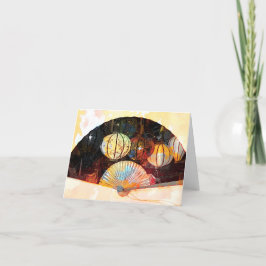 Cartões de agradecimentos dobrado