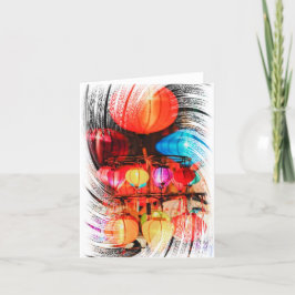 Cartões de agradecimentos dobrado