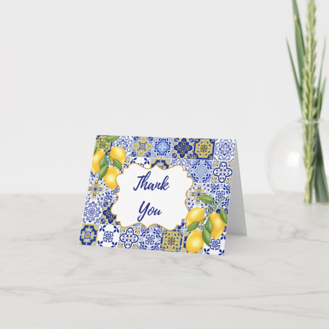 Cartões de agradecimentos dobrado (Frente)