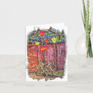 Cartões de agradecimentos dobrado