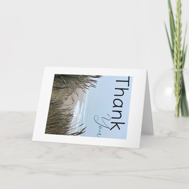 Cartões de agradecimentos dobrado (Frente)