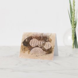 Cartões de agradecimentos dobrado