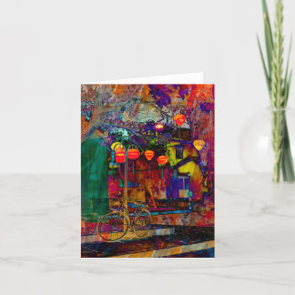 Cartões de agradecimentos dobrado