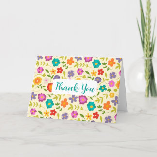 Cartões de agradecimentos dobrado