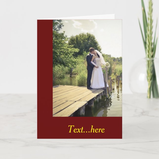 Cartões de agradecimentos dobrado (Frente)